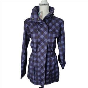 Anorak Women Multicolor Plaid Wear-all Utility Jacket Size M